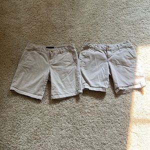 Two pairs of aeropostal low rise khakis